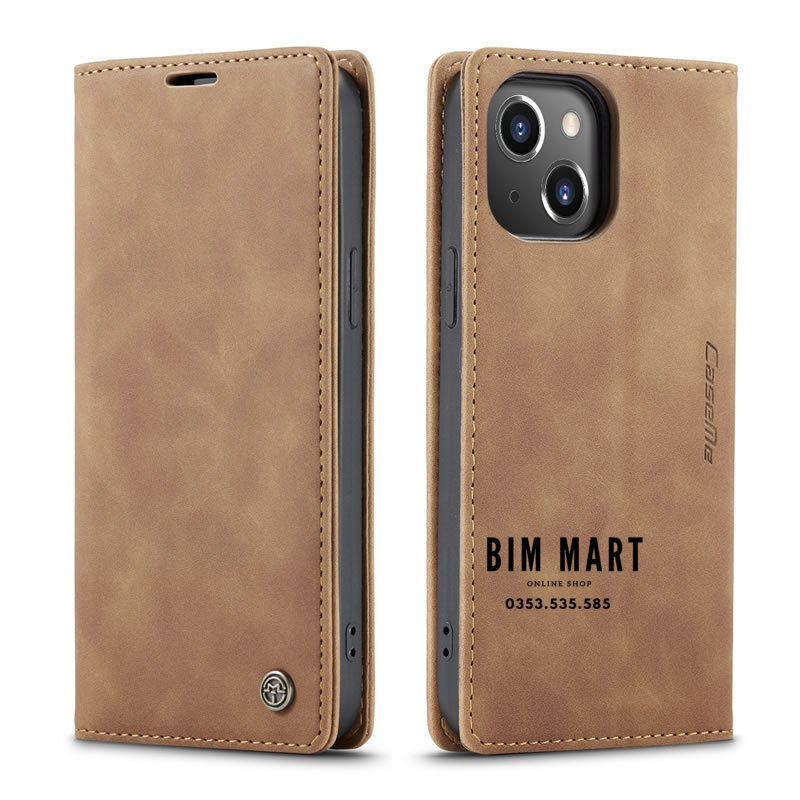 Bao da cao cấp dành cho iPhone 14 Plus dạng ví chính hãng Caseme - Hàng Nhập Khẩu