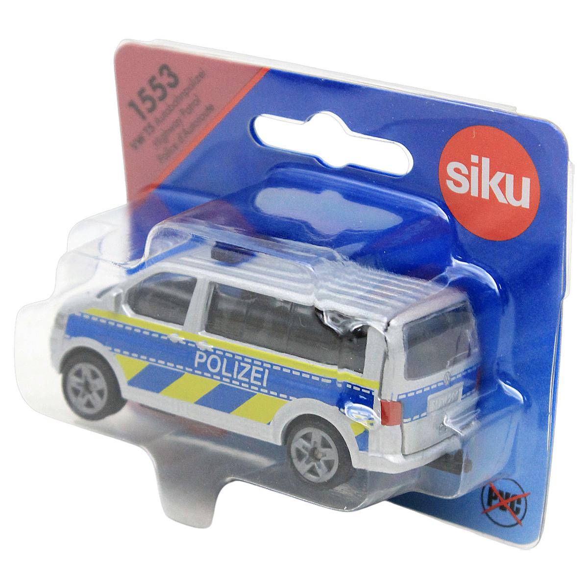 Đồ Chơi Mô Hình Xe Tuần Tra Giao Thông VW T5 - Siku 1553