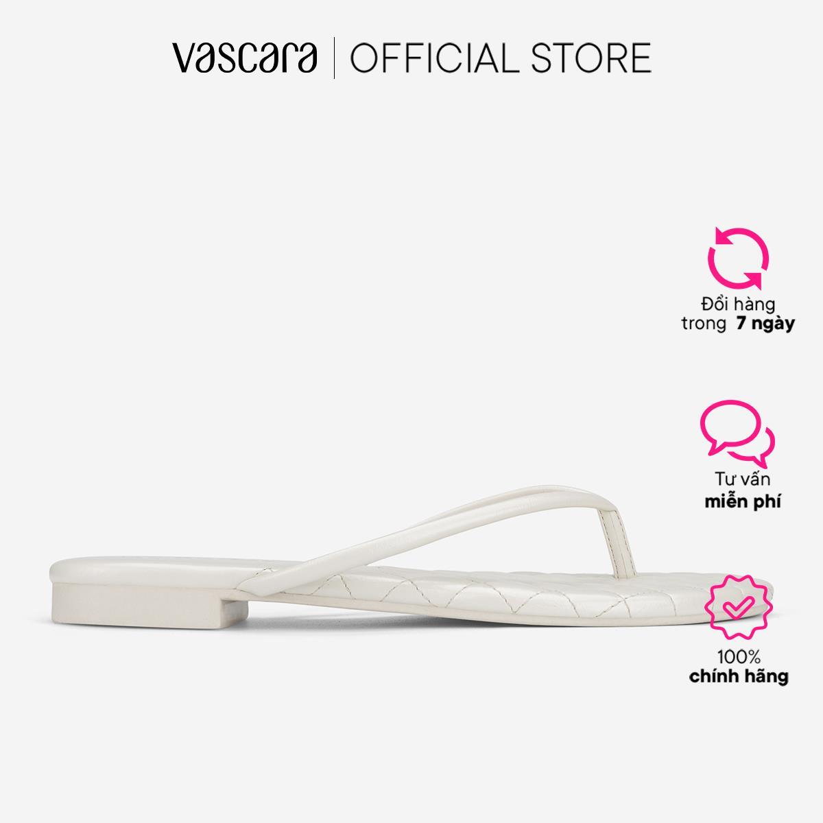 Vascara Dép Kẹp Ngón Hiệu Ứng May Chần - DXP 0208