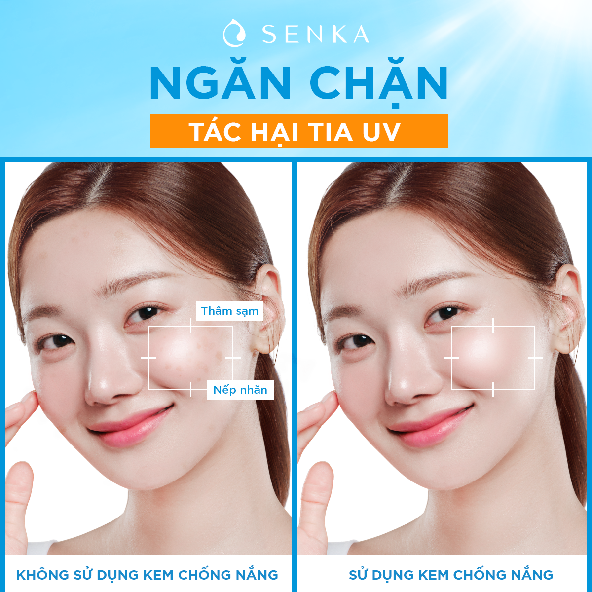 Kem chống nắng dạng tinh chất Senka Perfect UV Essence 50g