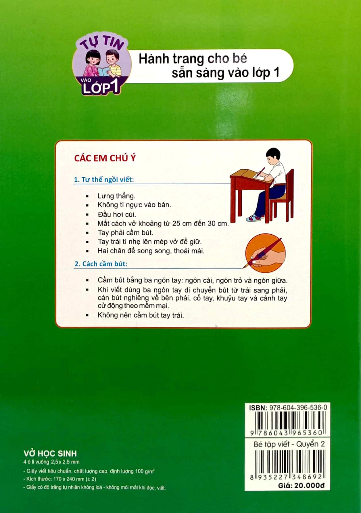Bé Tập Viết - Dành Cho Trẻ Mẫu Giáo - Quyển 2