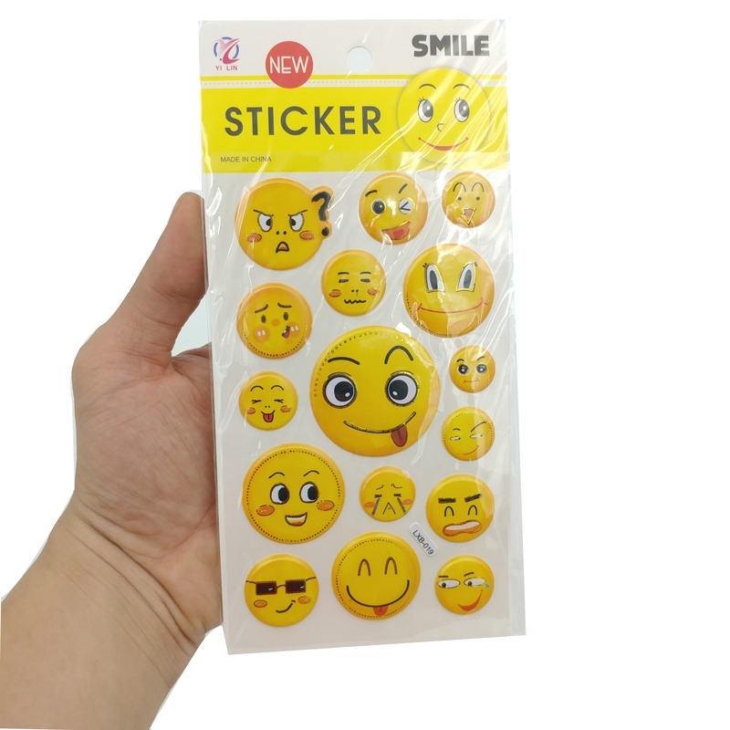 Sticker Mặt Cười Nhiều Hình (Mẫu Sản Phẩm Bên Trong Là Ngẫu Nhiên)