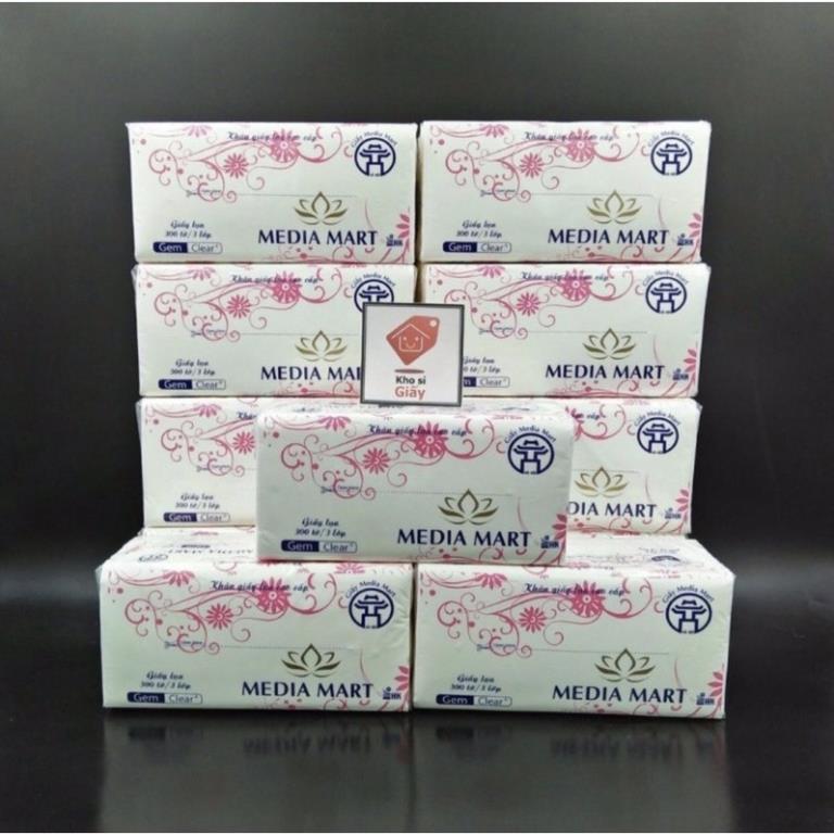 Com bo 2 bịch giấy rút cao cấp 3 lớp 300 tờ / Giấy ăn cao cấp 3 lớp 300 tờ BP