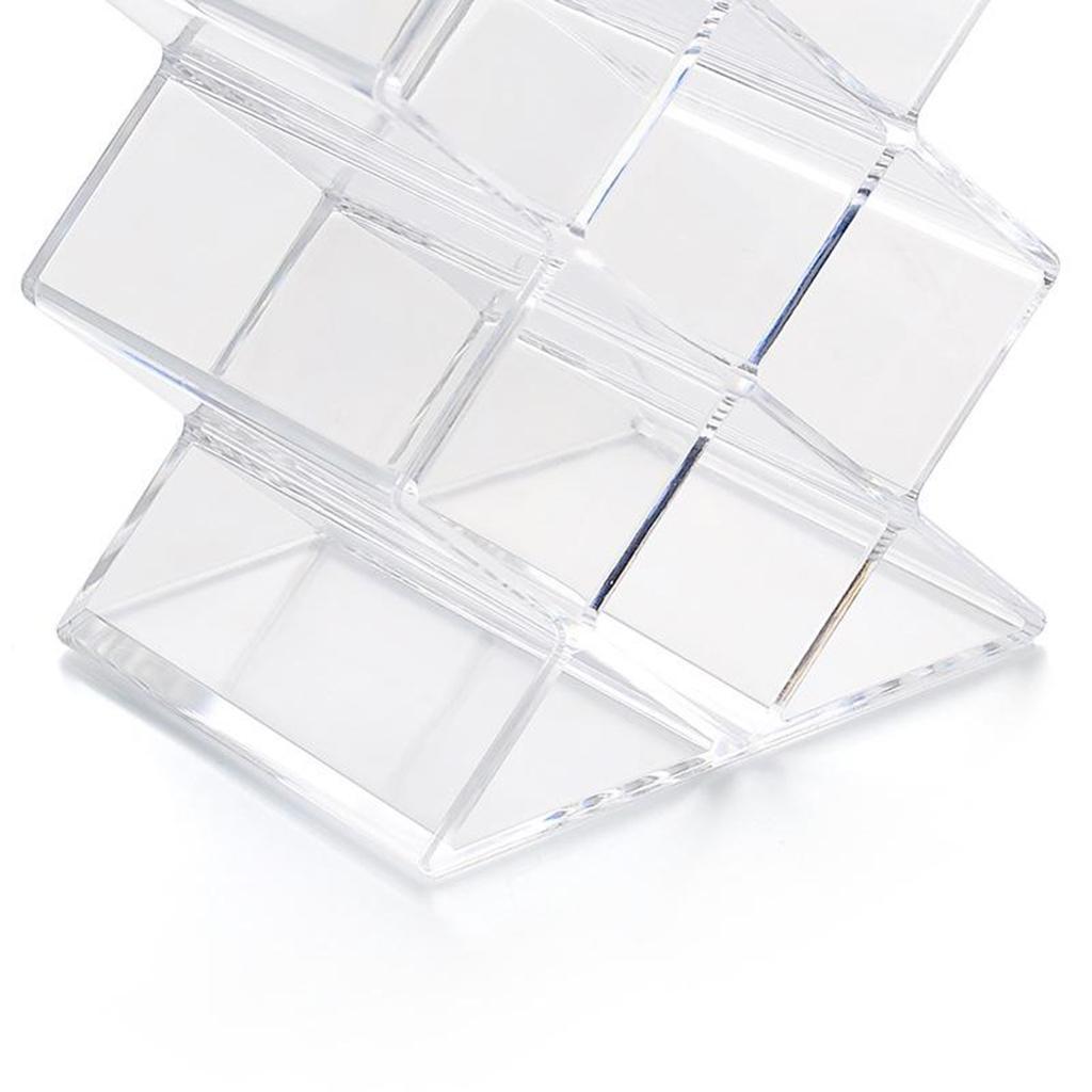 24 Grids Lipstick Nail Holder Display Clear Acrylic Makeup Organizer