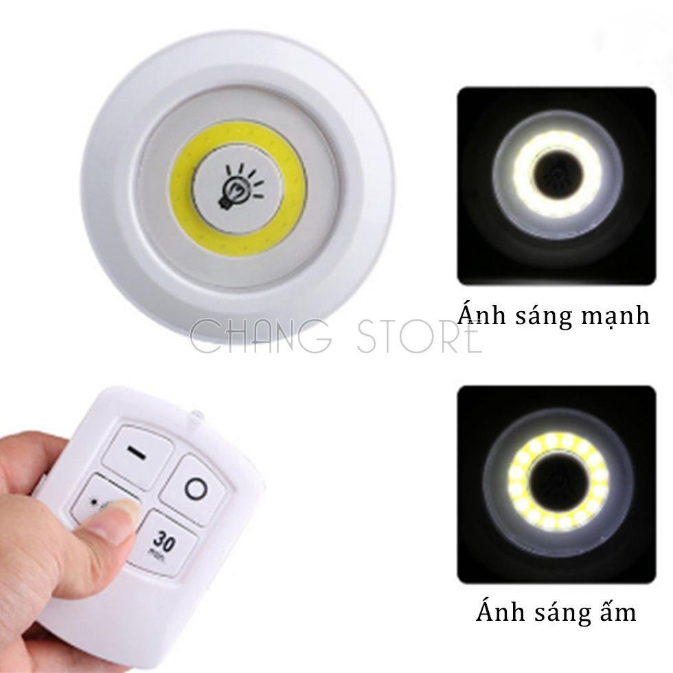 Bộ 3 Đèn LED Dán Tường Mini Thông Minh MURO Longer Light có chức năng hẹn giờ và Remote Điều Khiển Từ Xa