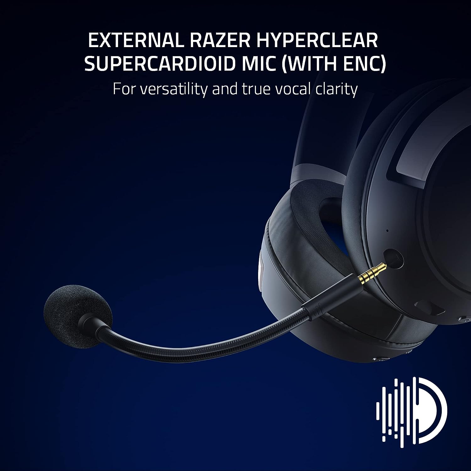 Tai nghe không dây choàng đầu Razer Kaira Pro HyperSpeed-Licensed PlayStation 5 Wireless Gaming Headset_Mới, hàng chính hãng