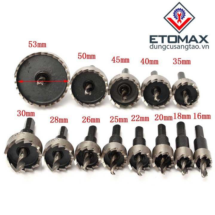 Mũi khoan khoét lỗ HSS cao cấp bộ 13 chiếc
