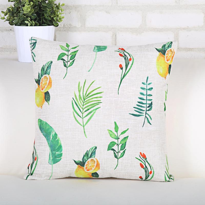Dứa Rừng Xanh Gối Tùy Chỉnh Cổ Gối Ôm Đệm Cho Trang Trí Nhà Xe Ghế Sofa Phòng Khách Gối Ngủ 40*40Cm