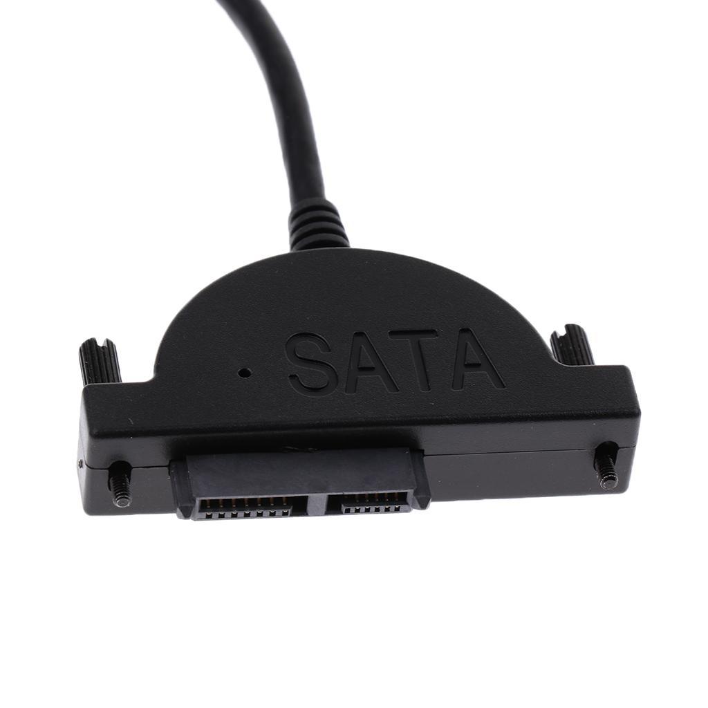 USB 2.0 to 2.5" SATA 7+6P Hard Drive Adapter Cable Converter Cord for Laptop