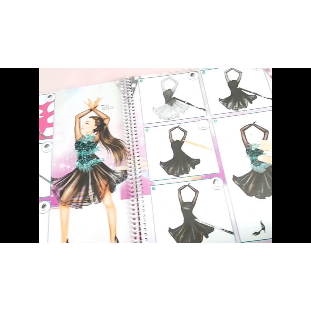 Sách tô màu đồ chơi thiết kế thời trang TOPModel DANCE Colouring Book TM410959