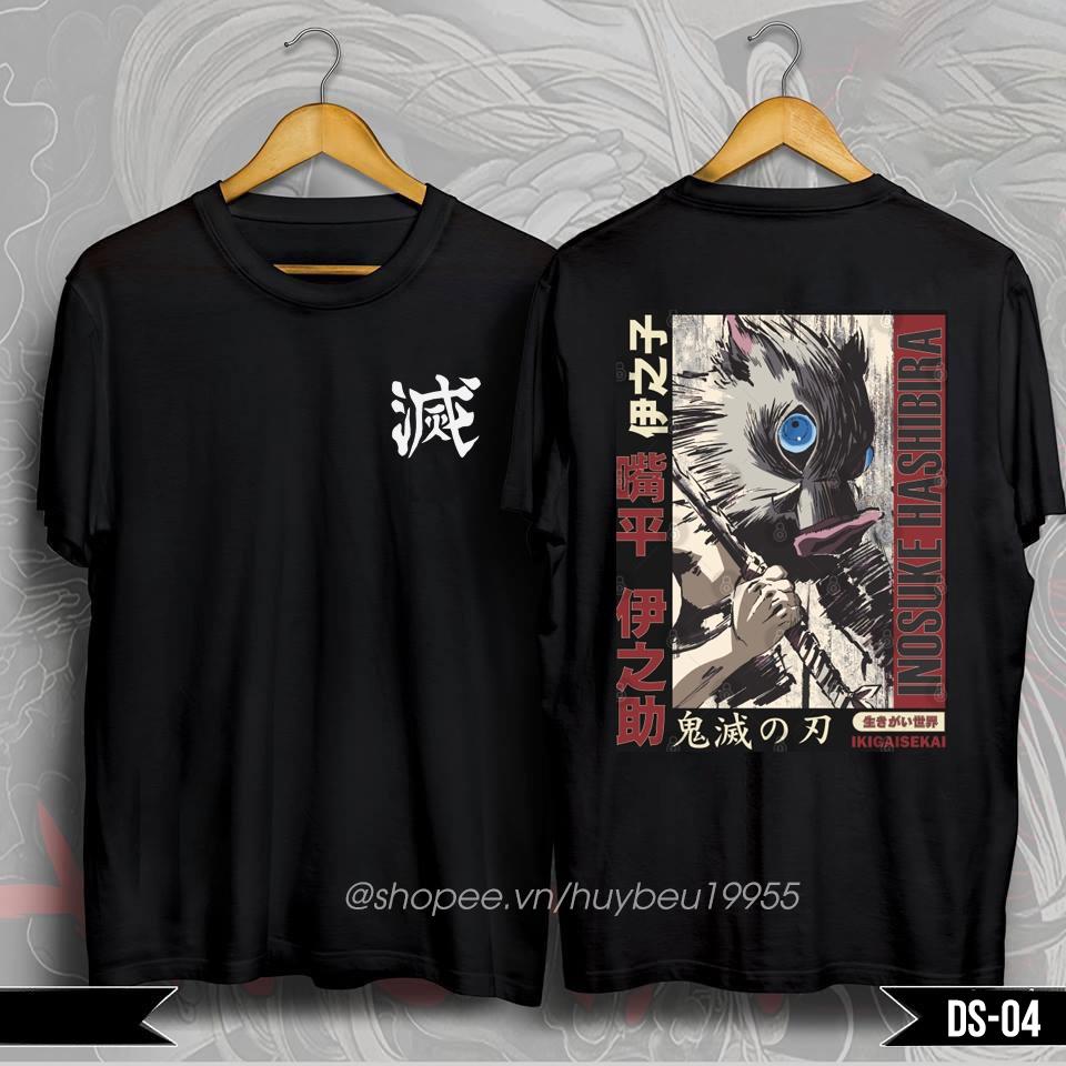 Bộ sưu tập áo thun Demon Slayer, áo thun Kimetsu no yaiba mẫu mới chất liệu cotton 4 chiều cao cấp