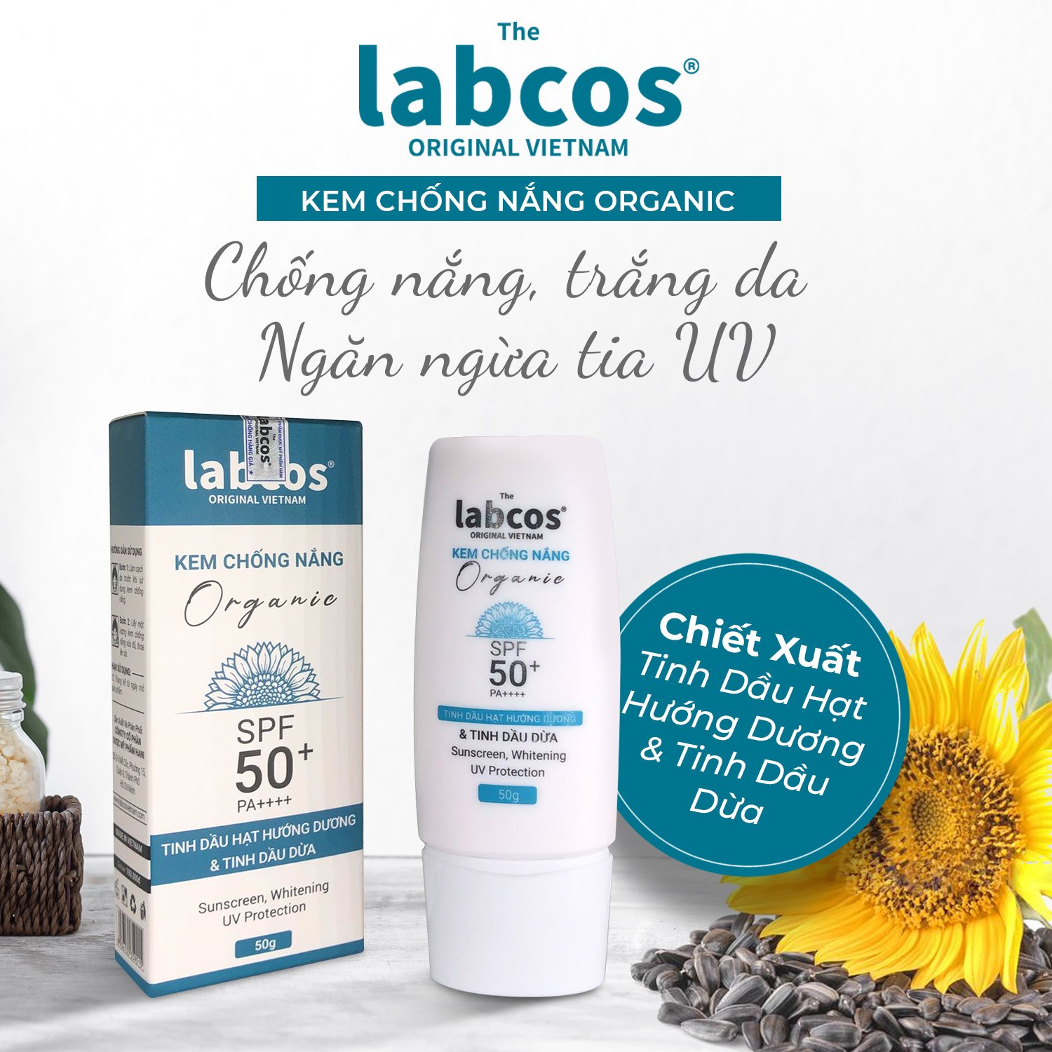 Kem Chống Nắng THE LABCOS Organic 50gr