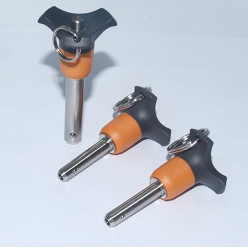Stainless Steel Quick Release Ball Lock Pin Tighten Plug Pin Dia 8mm Tools