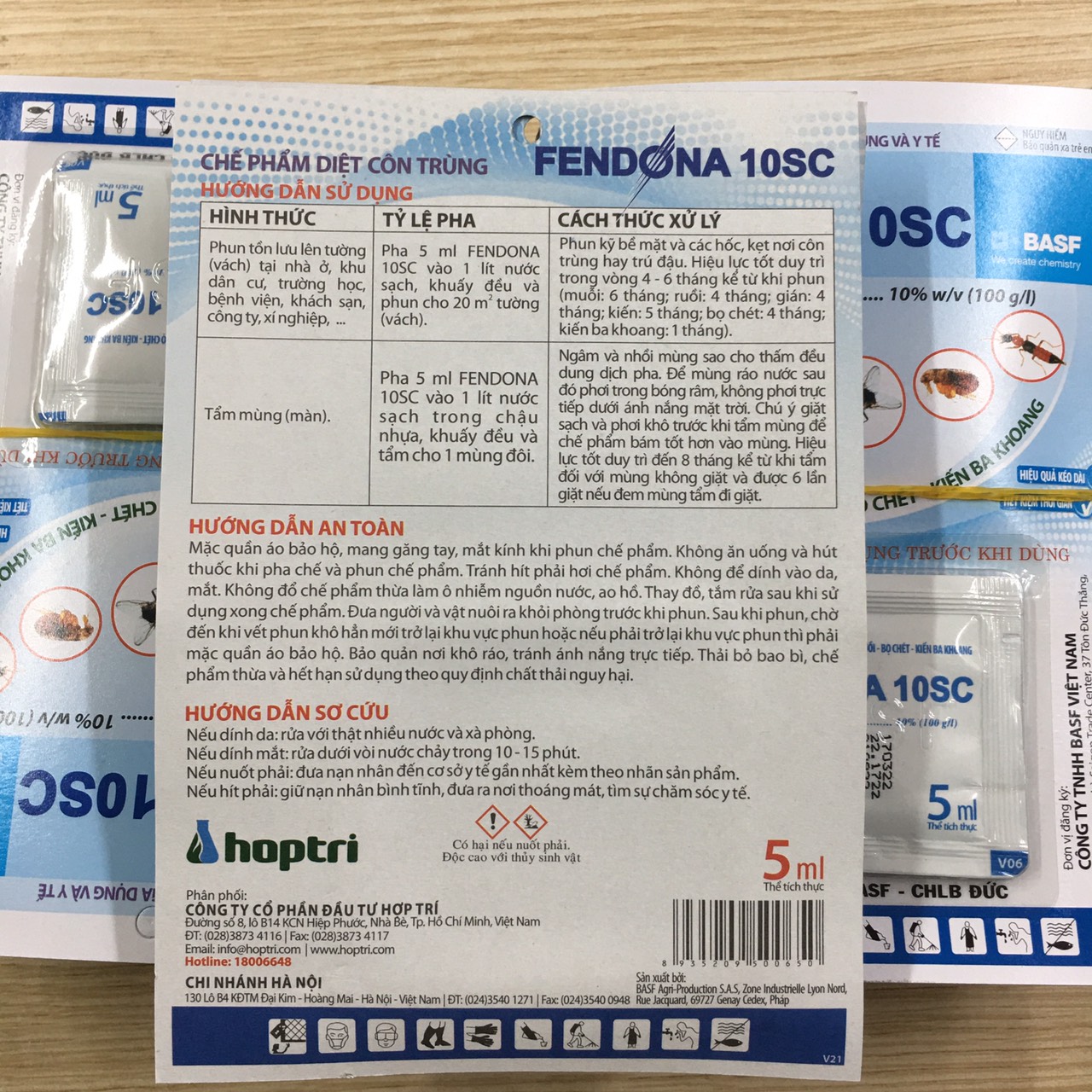 Combo 3 gói thuốc diệt MUỖI FENDONA 10SC 5ml