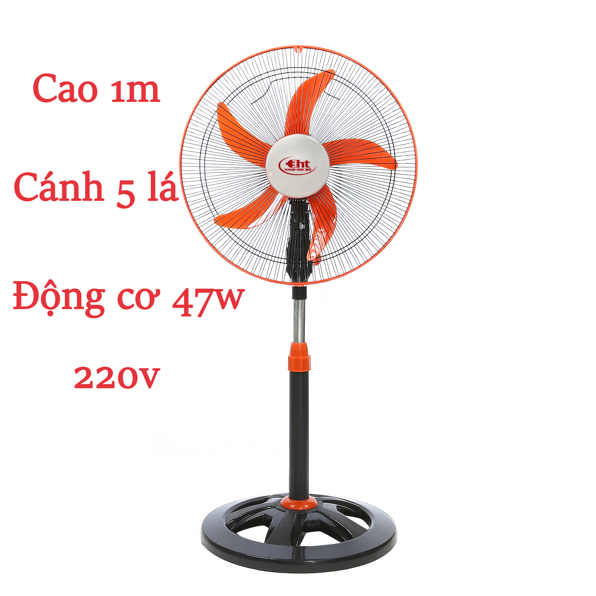 QUẠT ĐỨNG CÔNG NGHIỆP ĐỘNG CƠ 100% ĐỒNG - HÀNG CHÍNH HÃNG 3HT