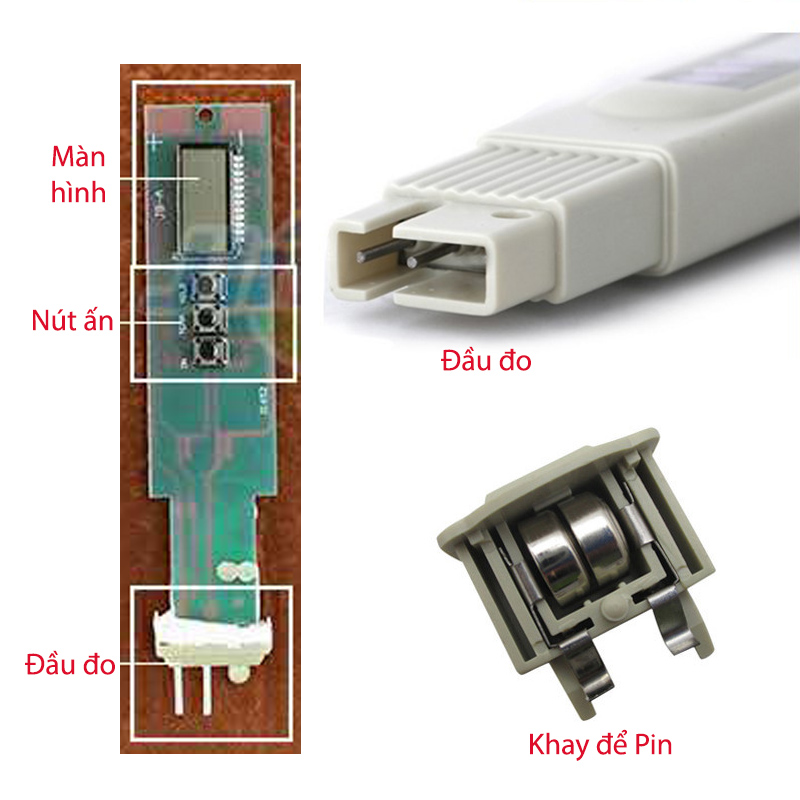 Bút đo lượng tạp chất, chất rắn có trong nước và nhiệt độ nước TDS3