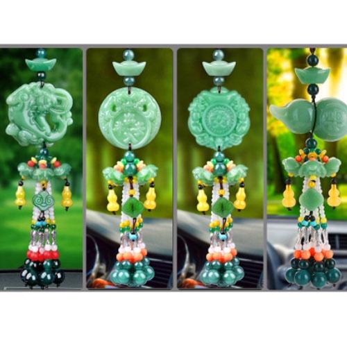 Khánh treo xe phong thủy trang trí gương chiếu hậu ô tô, xe hơi
