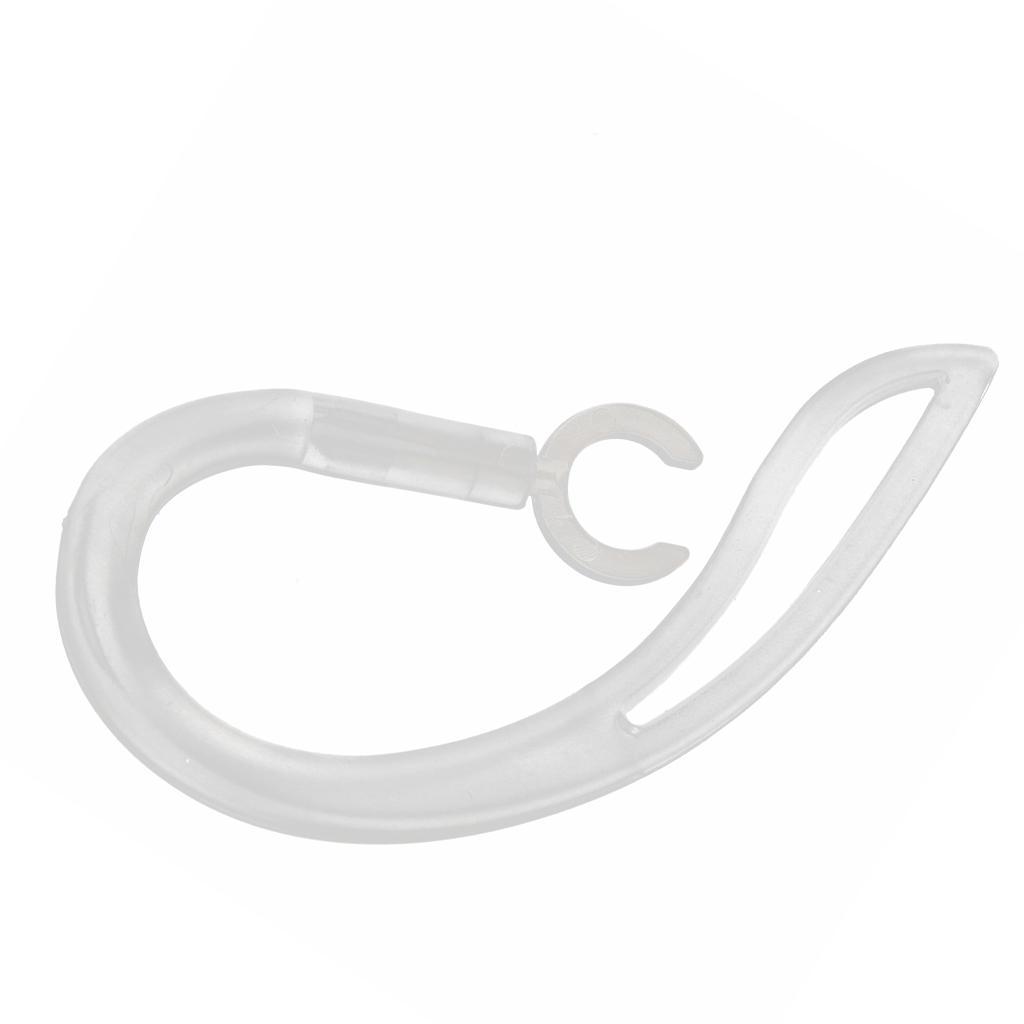 4PCS Spare Earhook Bluetooth Headset Ear Hook Loop Silicone Earloop Clear