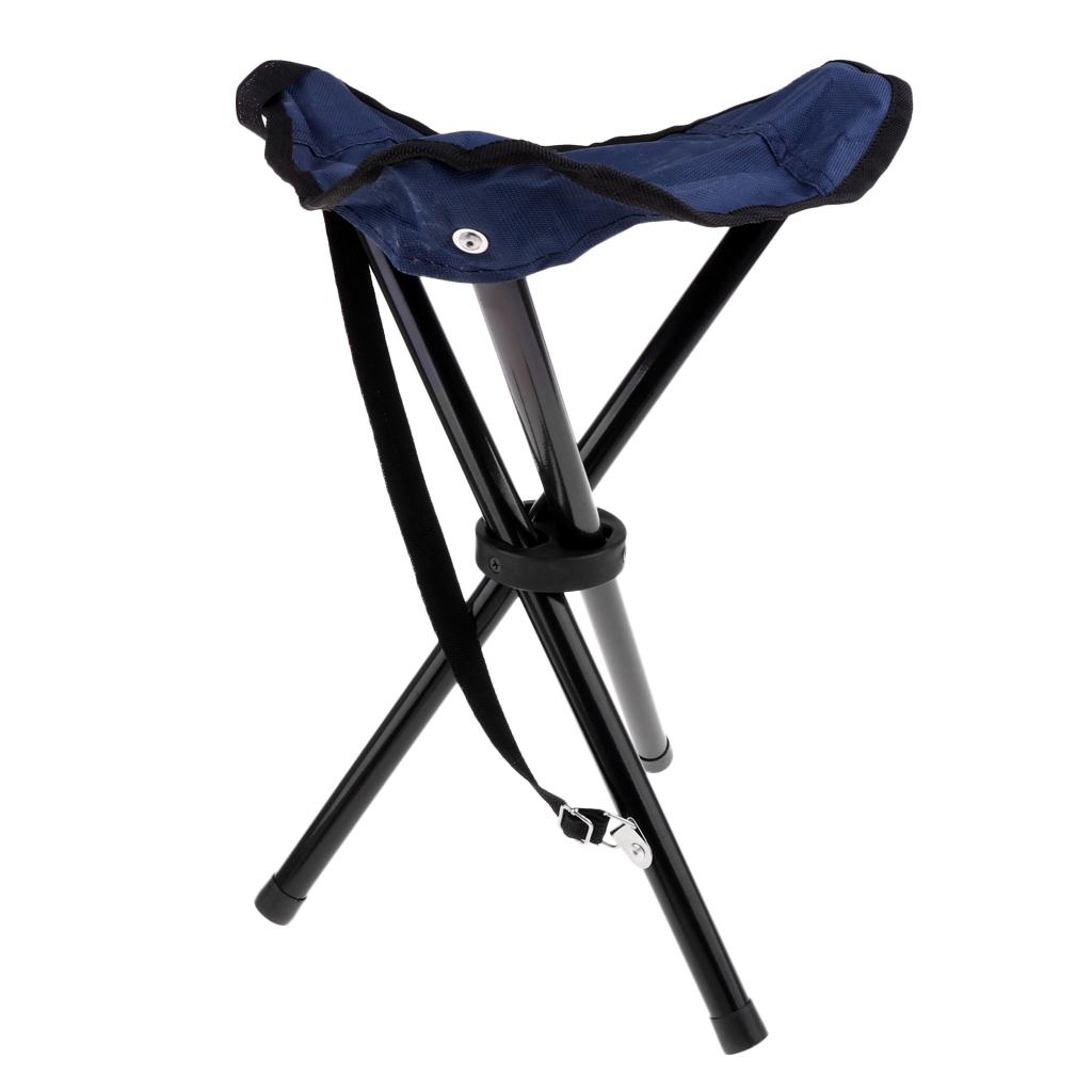 Folding Chair Hiking Fishing Lawn Portable Ultralight Chair Stool with 3 Leg
