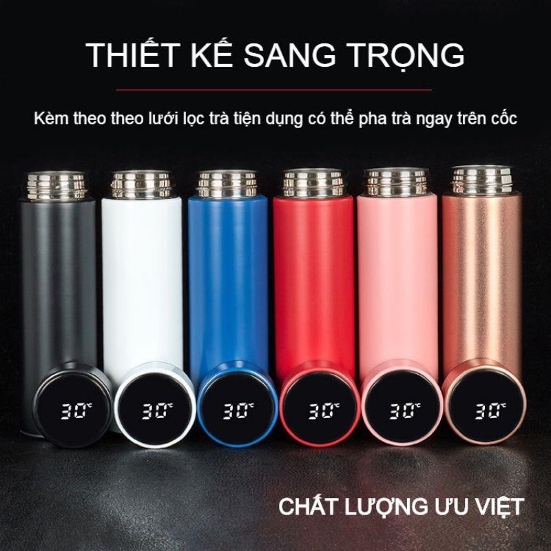 Bình giữ nhiệt 500ml cảm ứng hiển thị nhiệt độ inox 304