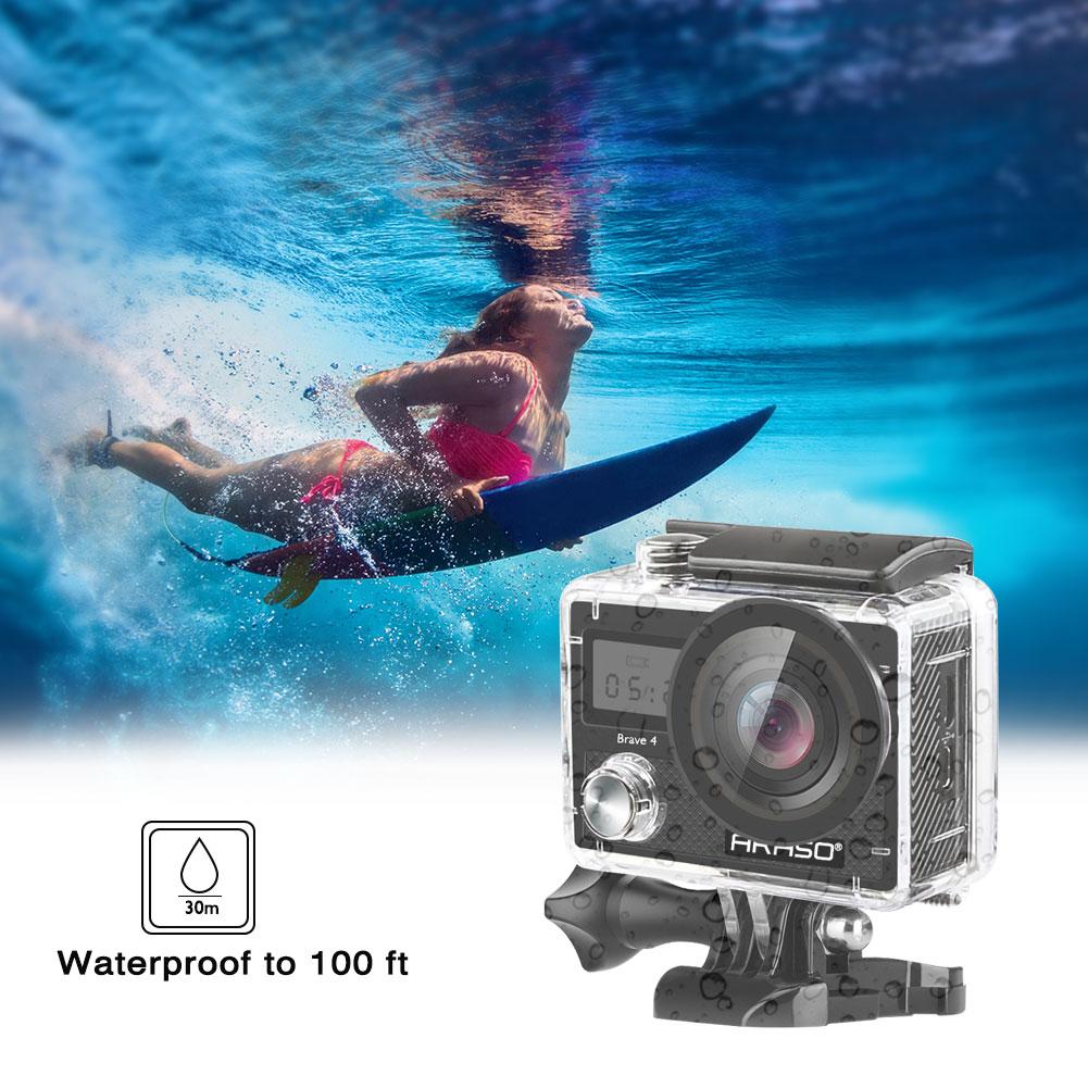 4 Máy ảnh hành động phiên bản tiêu chuẩn thể thao Full HD WiFi WiFi WiFi WiFi với bộ mũ bảo hiểm phụ kiện