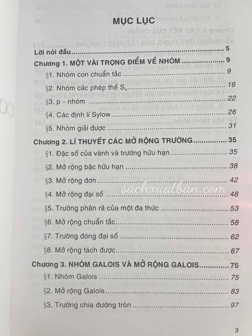 Combo 2 cuốn Cơ sở lí thuyết Galois và Bài tập lí thuyết Galois