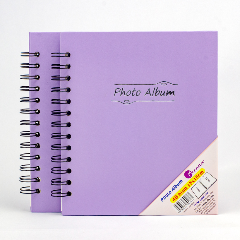 Bộ 2 cuốn Album ảnh Monestar 13x18/40 hình -  BRW570