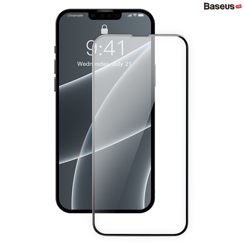 Kính cường lực Baseus 0.23mm curved-screen tempered glass screen protector with crack-resistant edges For iP 13 - hàng chính hãng