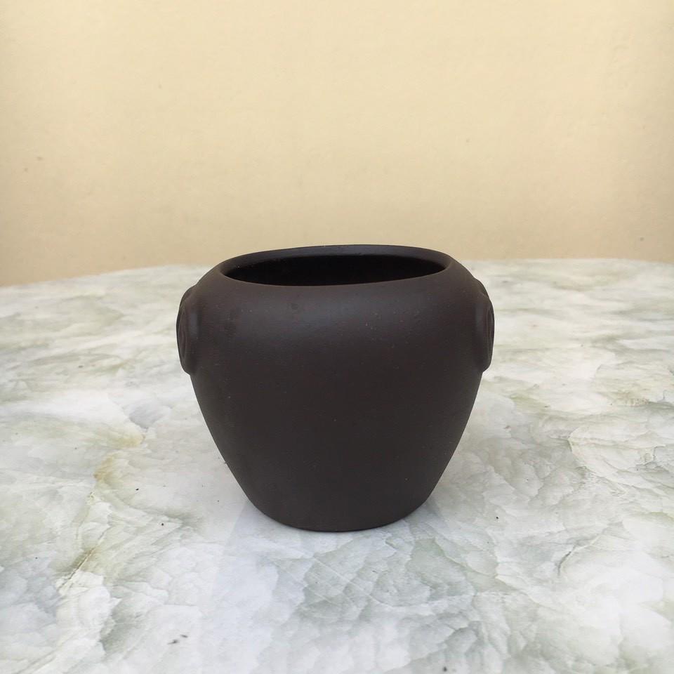 Chậu bonsai Chum mini đất nung gốm Bát tràng 1 size BM-86
