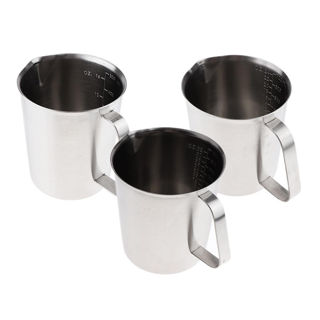 2pcs Diy Candle Making Jug Stainless Steel Coffee Milk Foam Jug