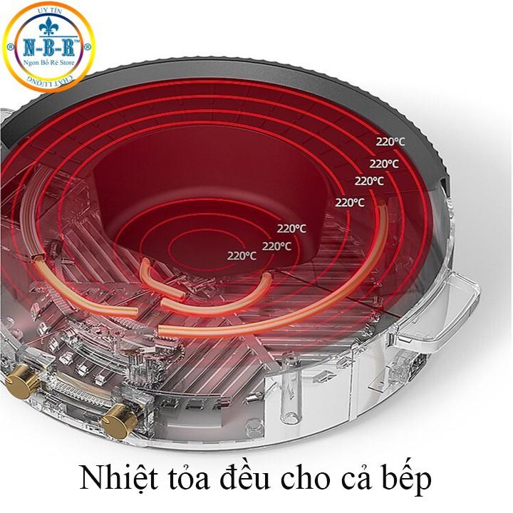 Bếp Lẩu Nướng , Bếp điện Đa Năng 2 Ngăn Xinh Xắn Và Sành Điệu, Sử Dụng Thuận Tiện Dễ Dàng, Tiết Kiệm Không Gian