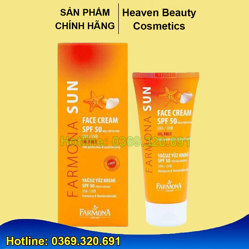 Kem Chống Nắng Kiềm Dầu Farmona Sun Face Cream Oil Free Spf 50