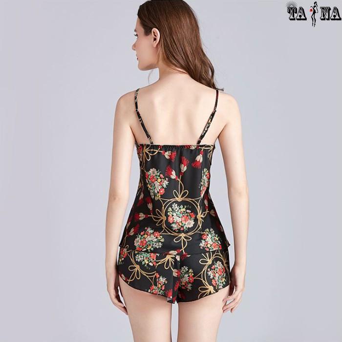 Đồ bộ ngắn mặc nhà 2 dây lụa cao cấp