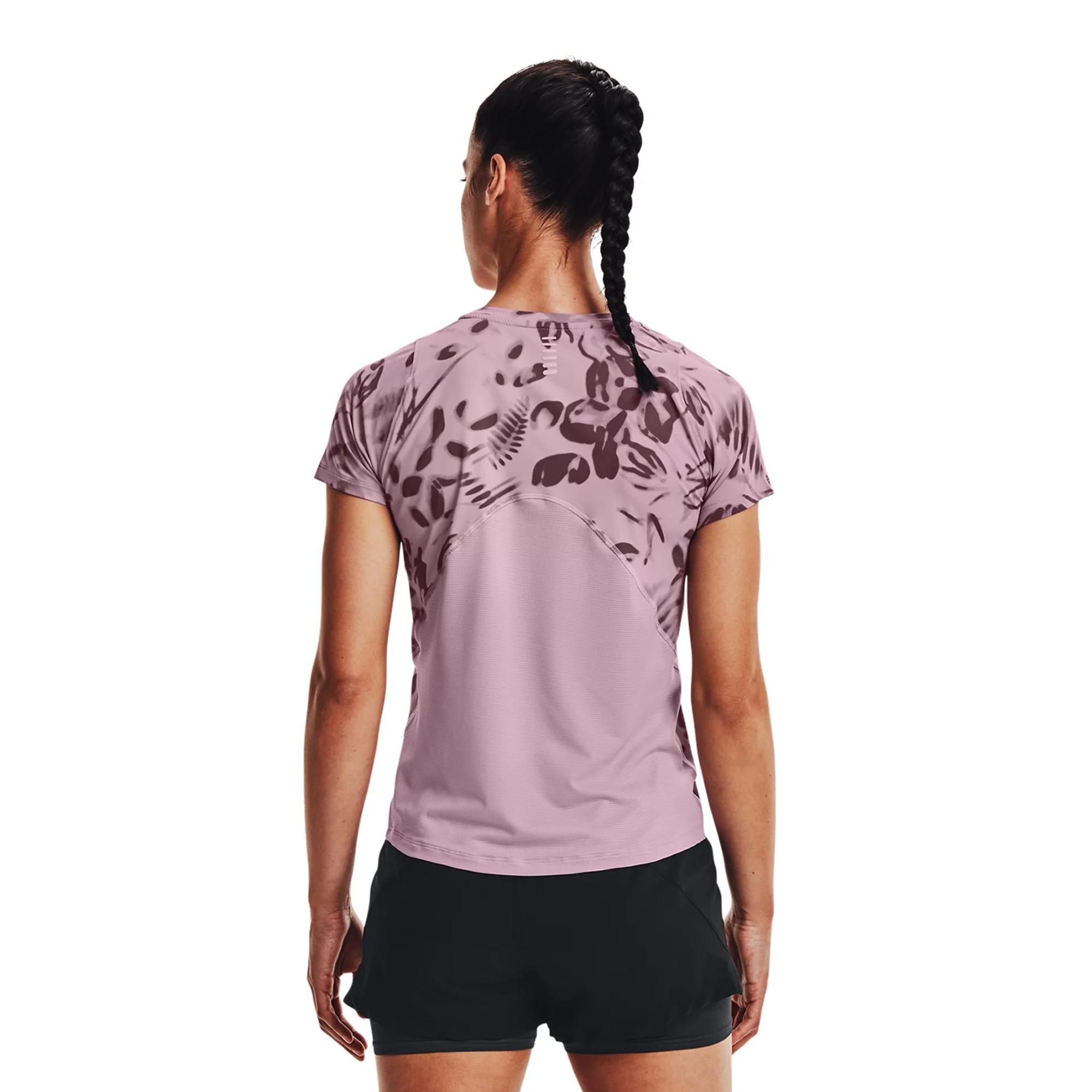 Áo thun tay ngắn chạy bộ nữ Under Armour Iso Chill 200 Print - 1365688-698