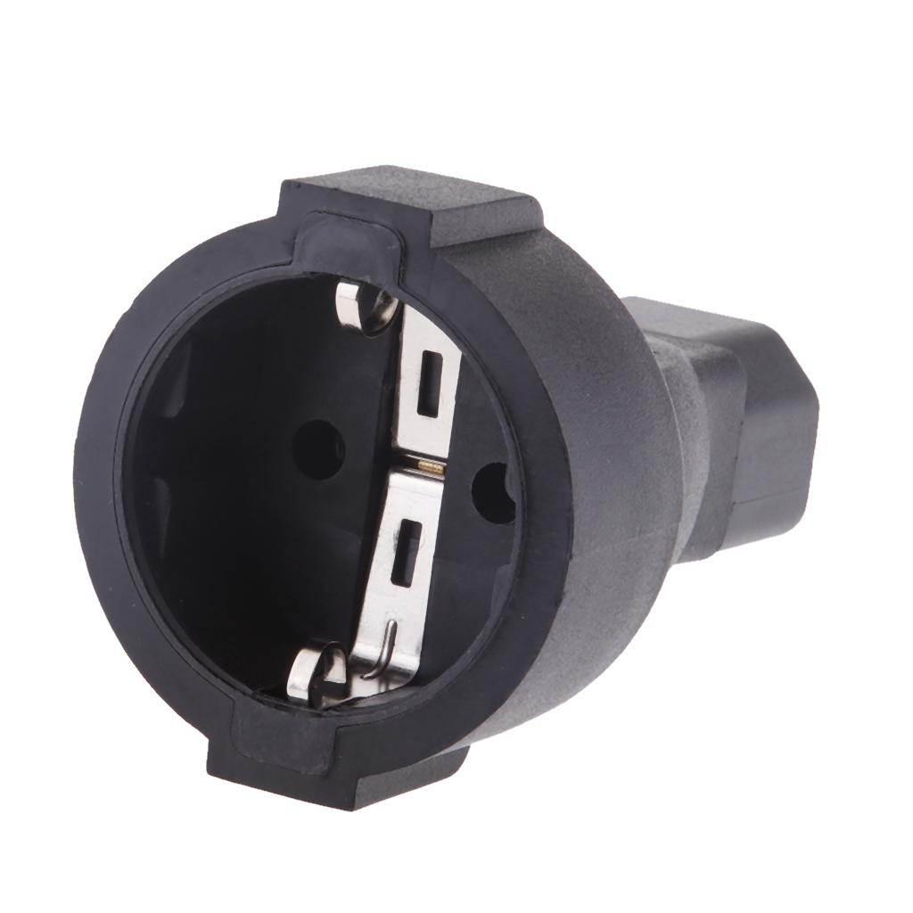 IEC 320 C14 Nam EU Cắm Nữ Bộ Chuyển Đổi Nguồn Điện Adapter