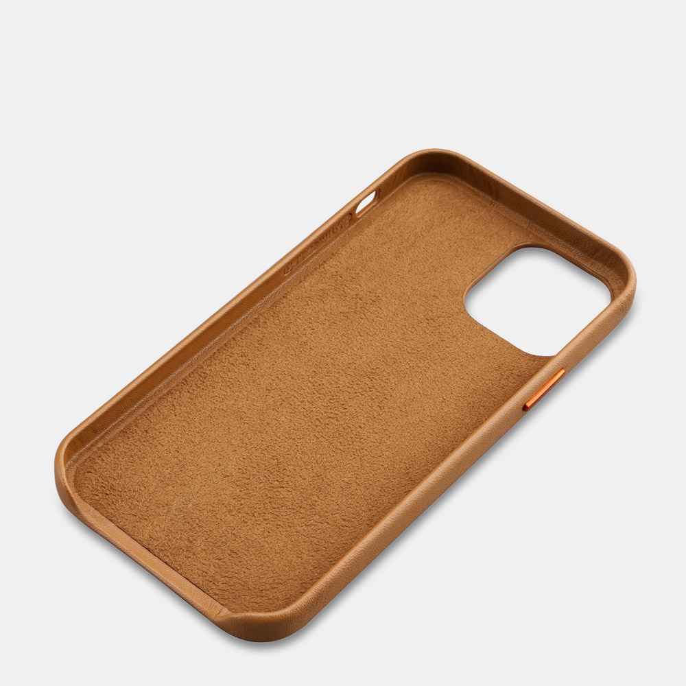 Ốp lưng iPhone 12 Mini iCarer Original Real leather Back cover (5.4 inch) - Hàng chính hãng