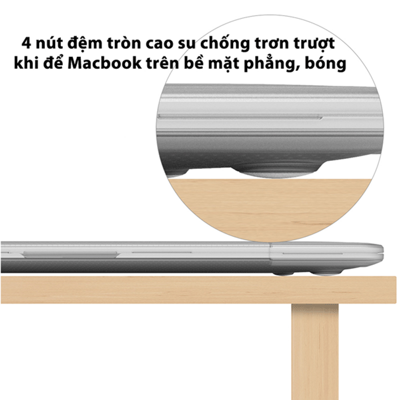 Ốp cao cấp chống sốc TOMTOC Hardshell Slim-B03-C02 dành cho Macbook Air 13 inch M1 2021 hàng chính hãng