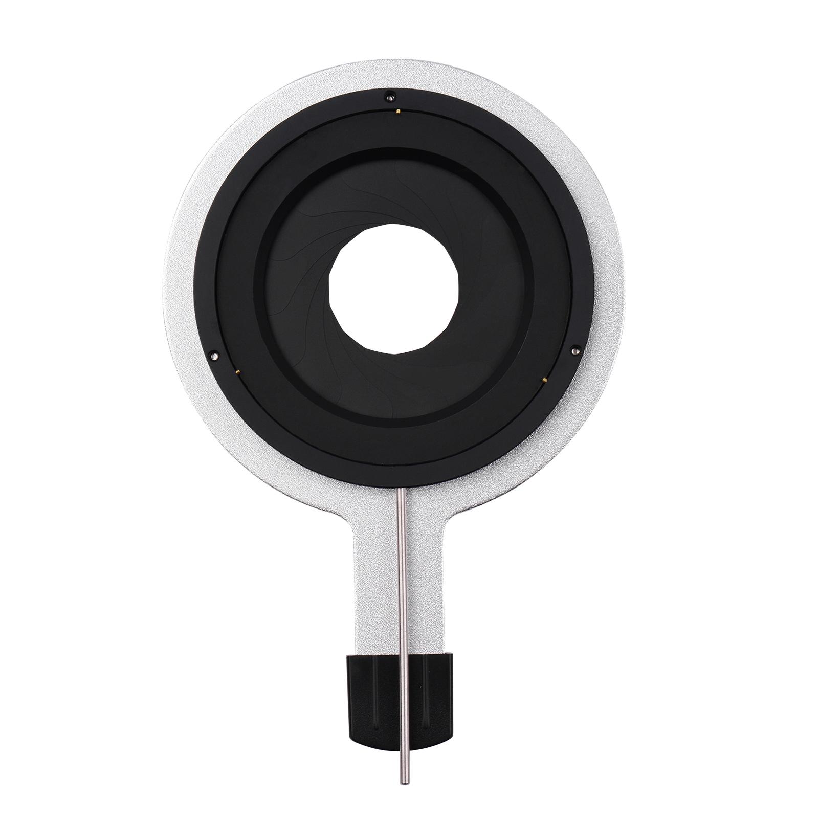 Màng chắn Gobo Holder Kim loại Bộ ngưng tụ tiêu cự hình nón có thể điều chỉnh cho Studio Strobe Optical Snoot