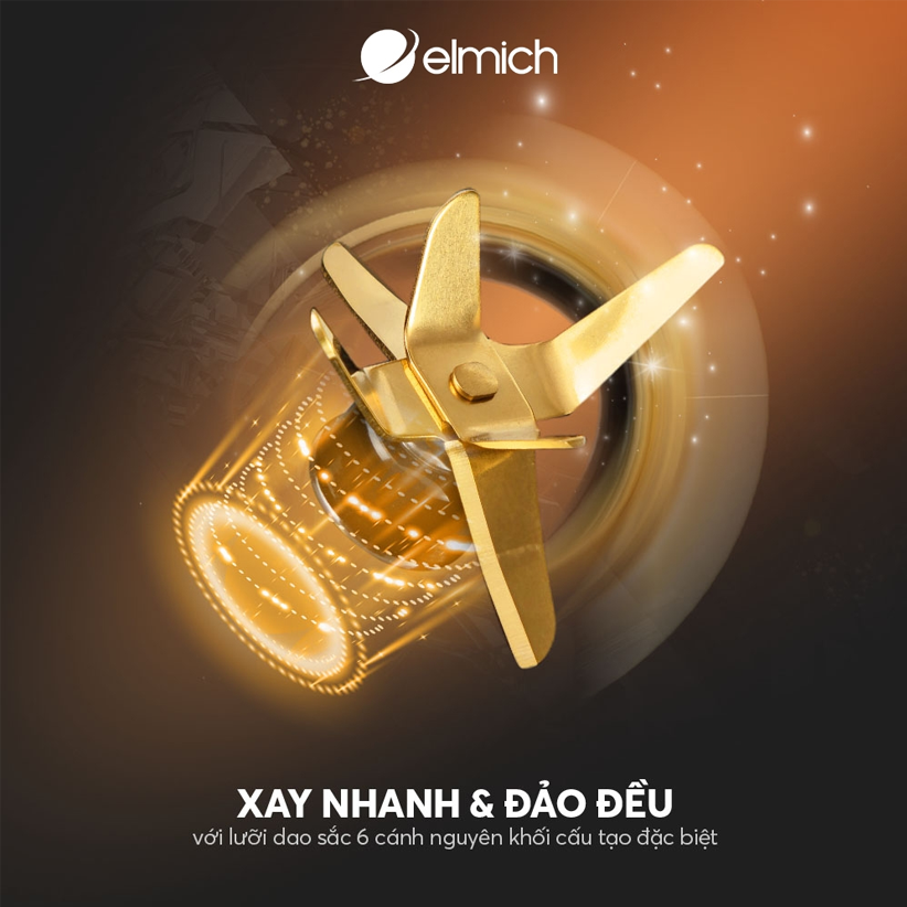 Máy xay sinh tố Elmich BLE3888 1000W - Hàng chính hãng