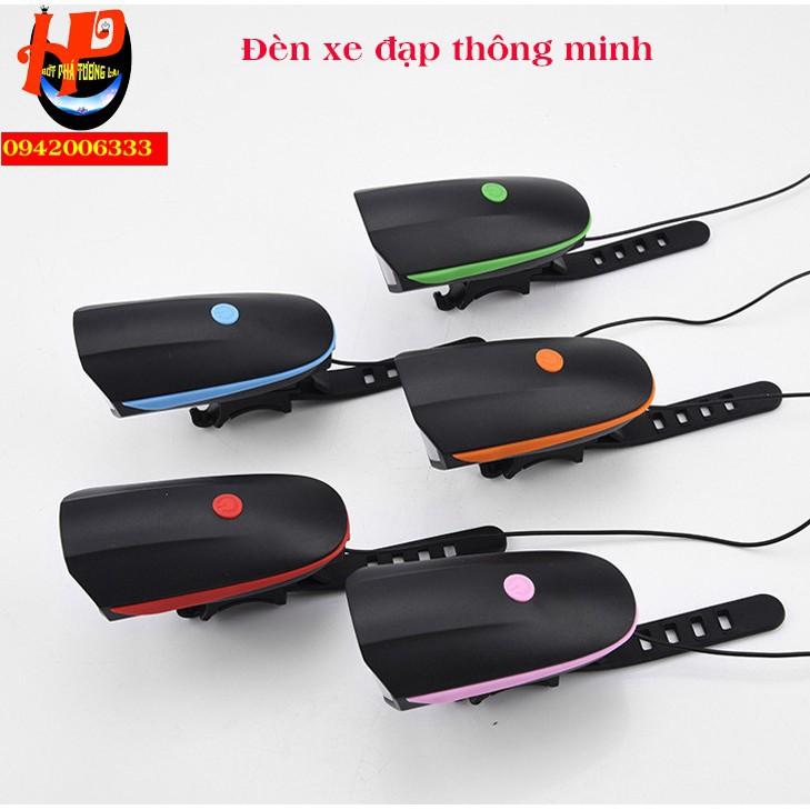 Đèn pin đi xe đạp ,dung lượng pin 1.200 mAh - pin LI-ION 3.7V sang liên lục 6 giờ có nhiều chế độ sáng