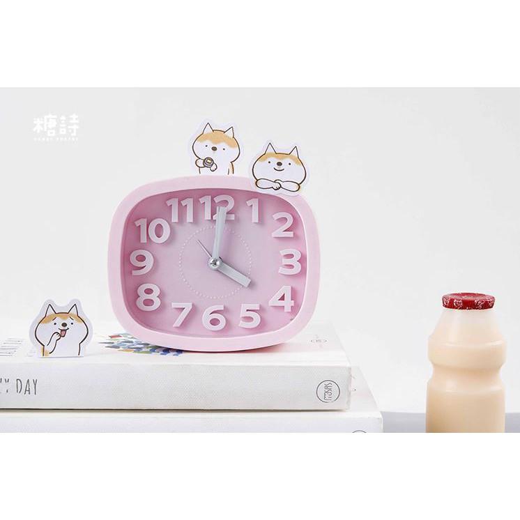 Bộ 45 Sticker Hàn Quốc hình Shiba Inu dễ thương dán trang trí E14
