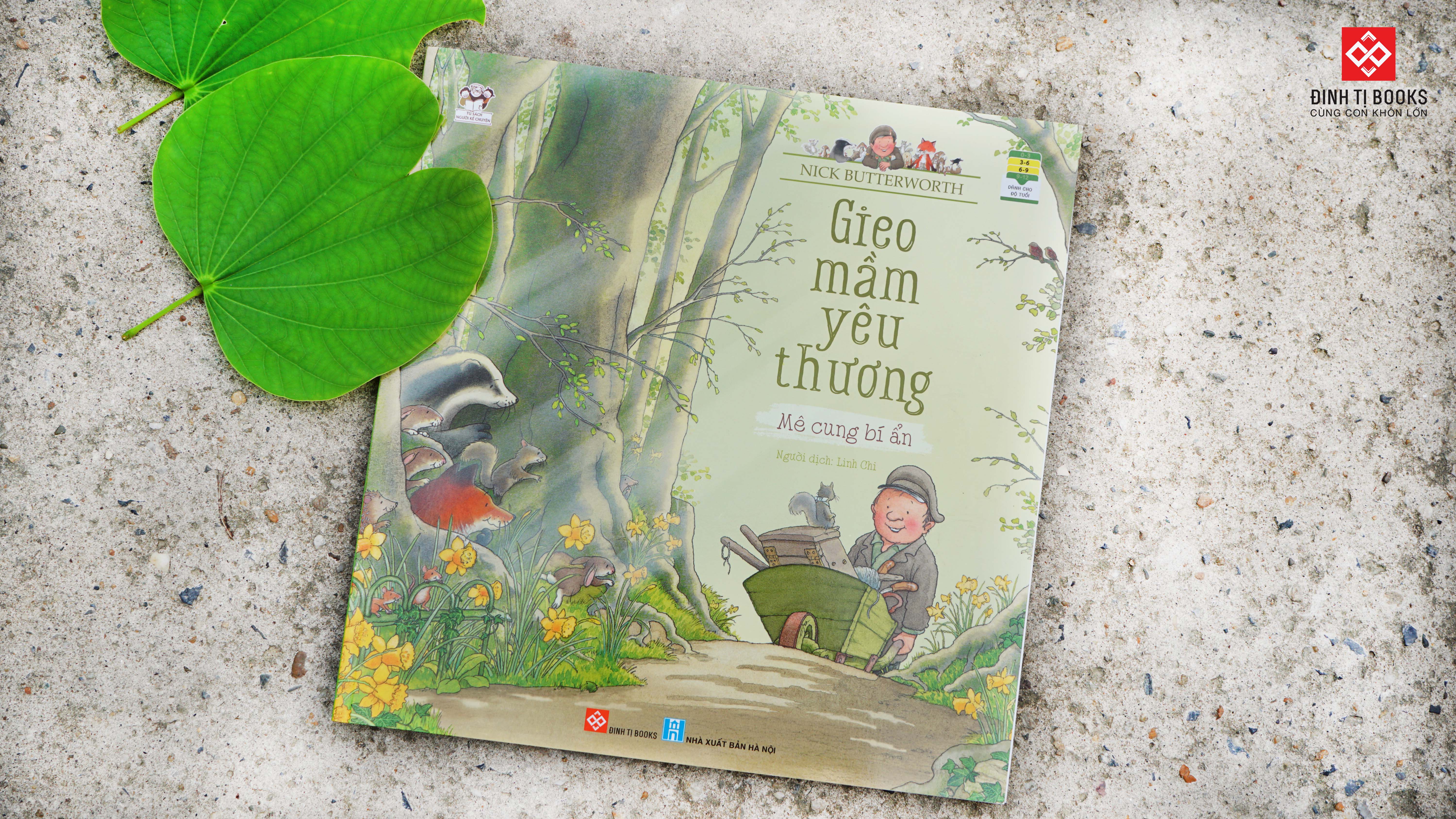 Sách - Combo 4 tập Gieo mầm yêu thương dành cho bé 3 - 9 tuổi - Đinh Tị Books