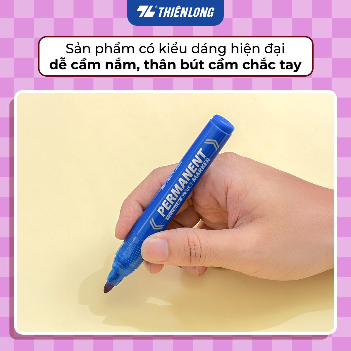 Combo 10 Bút lông dầu - Permanent Marker Thiên Long PM-025 - Bơm mực dễ dàng