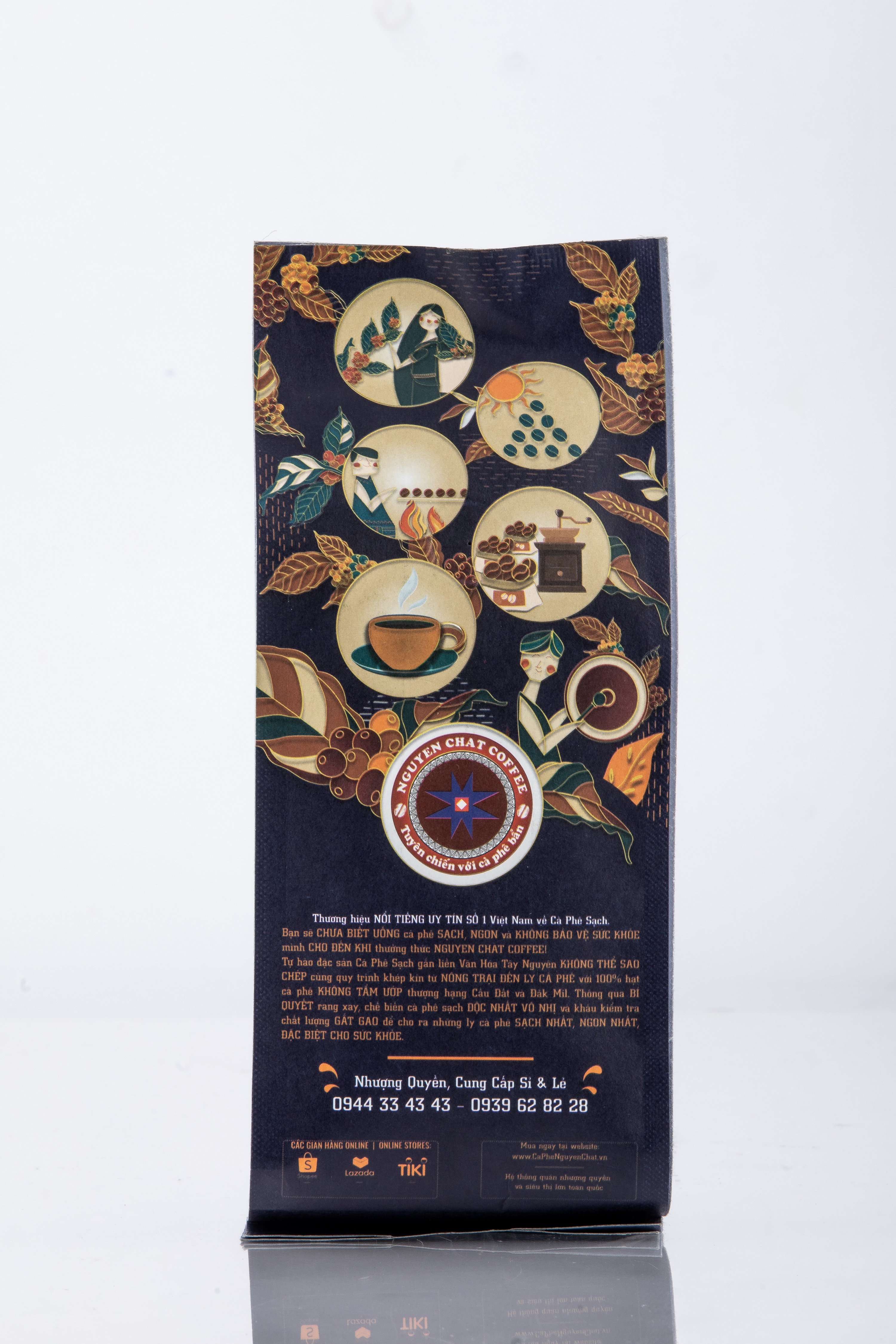 Cà phê xay nguyên chất THƯỢNG HẠNG 2 Signature Coffee No.2 truyền thống với hương thơm nhẹ, hậu vị ngọt - 250g