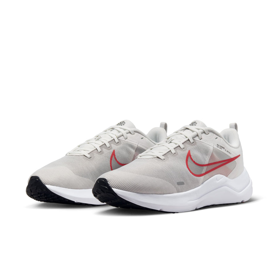 Giày chạy bộ nam NIKE DOWNSHIFTER 12 - PLATINUM TINT/LT CRIMSON-BLACK-WHITE - 10 US