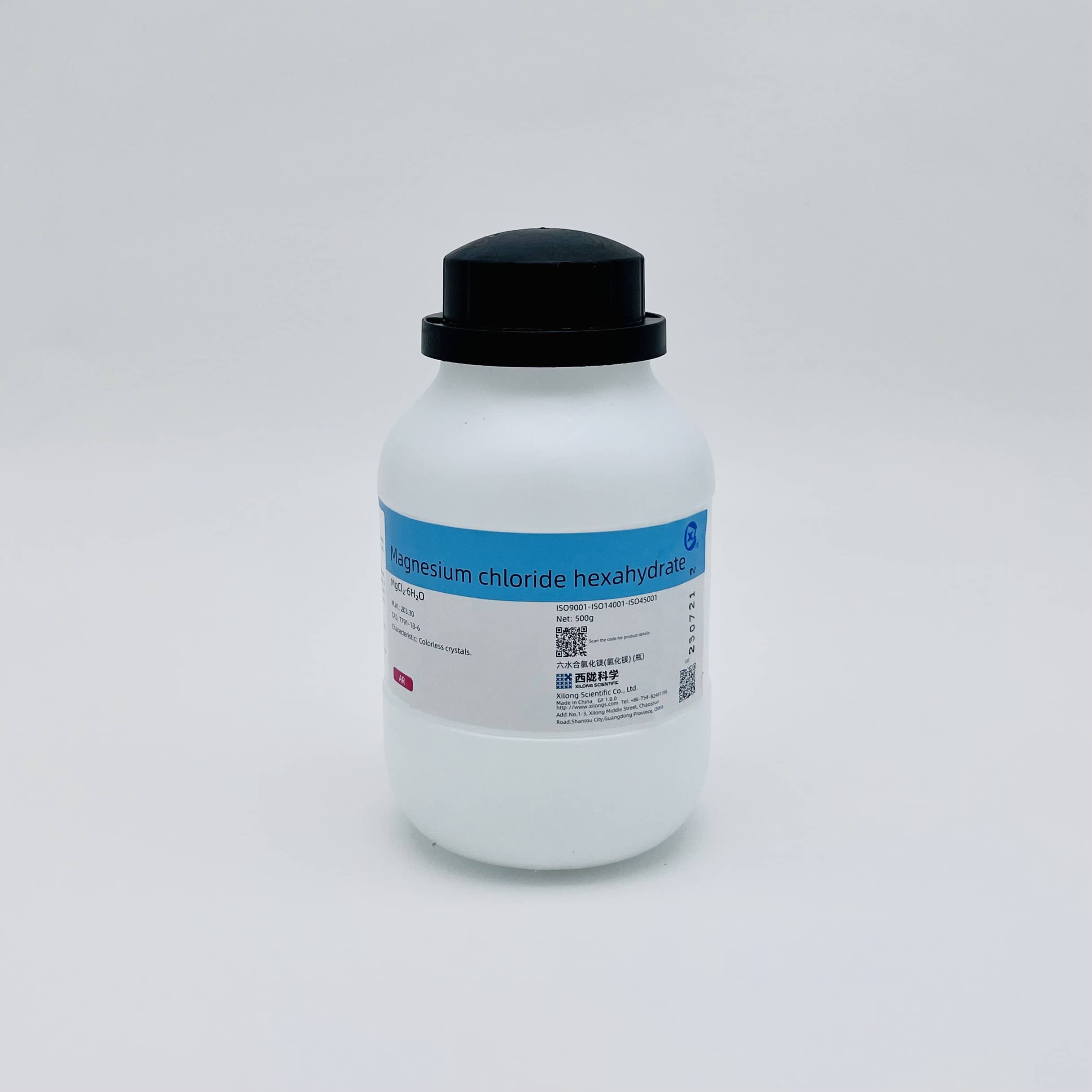 Magnesium chloride hexahydrate (MgCl2.6H2O, AR, Xilong, Cas 7791-18-6)