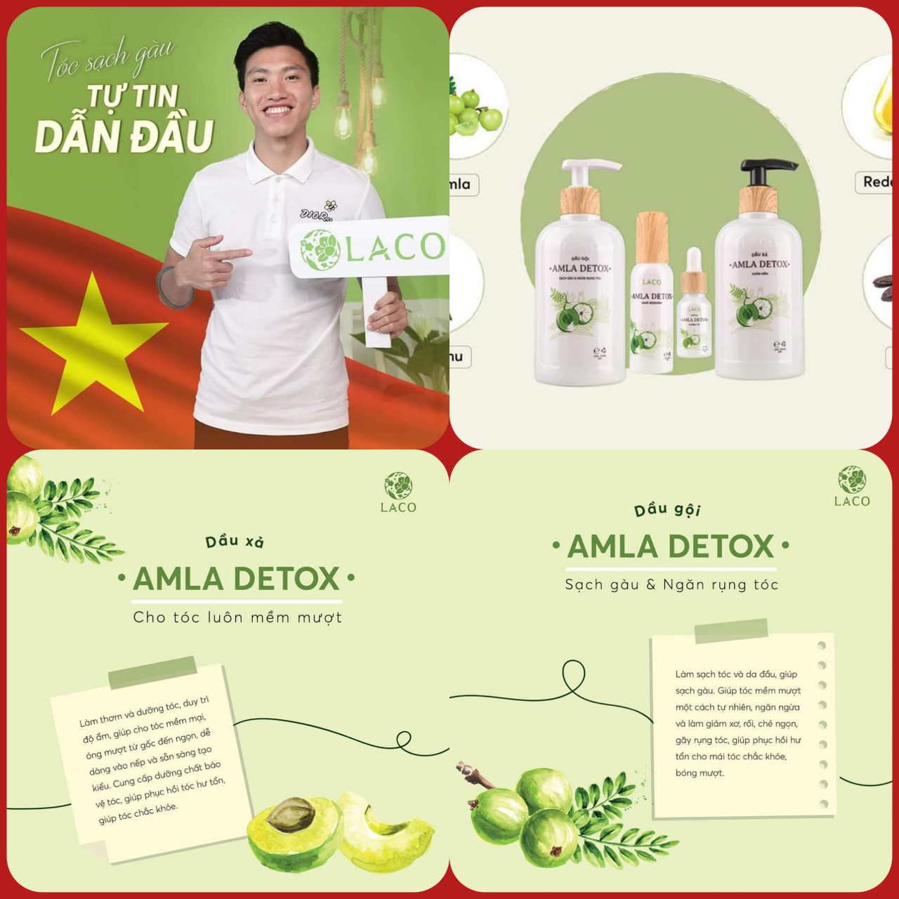 combo Gội Xả Amla DETOX [CAM KẾT CHÍNH HÃNG]