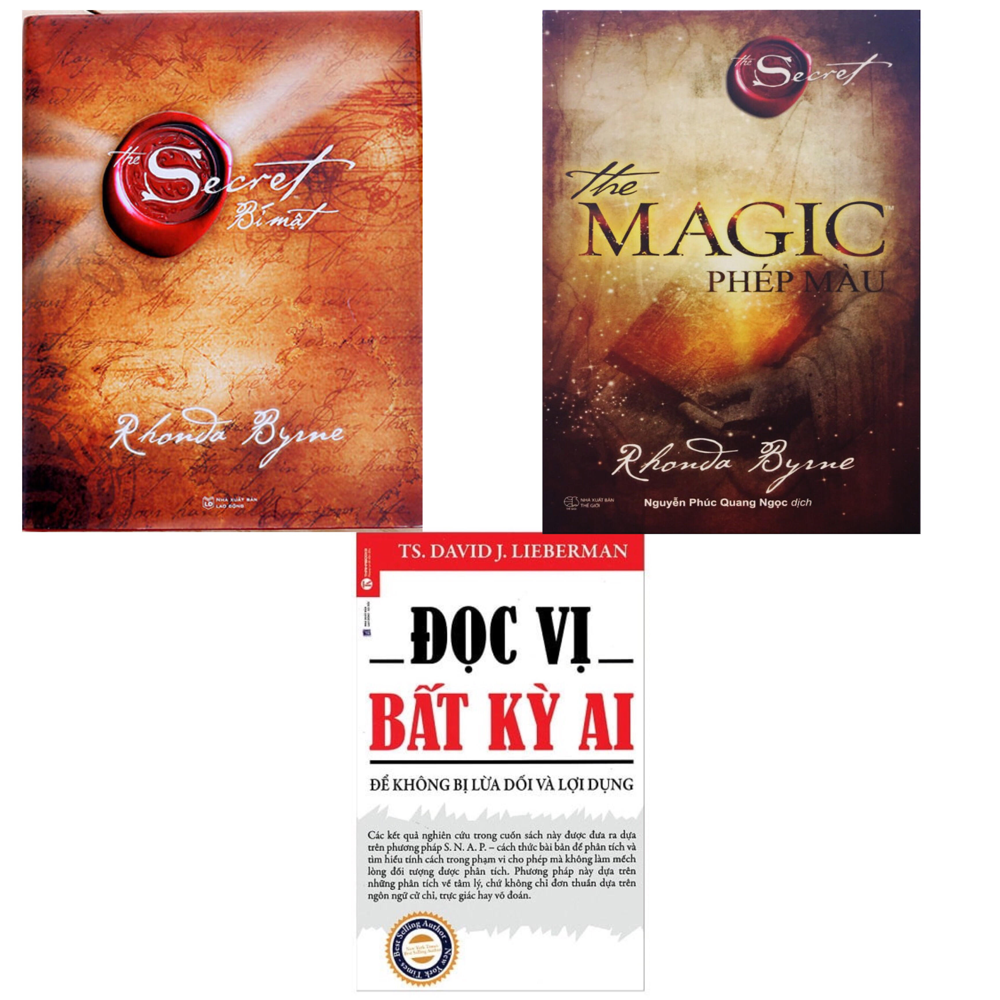 combo 3 cuốn Bí mật - The secret + Phép màu magic + Đọc vị bất kỳ ai