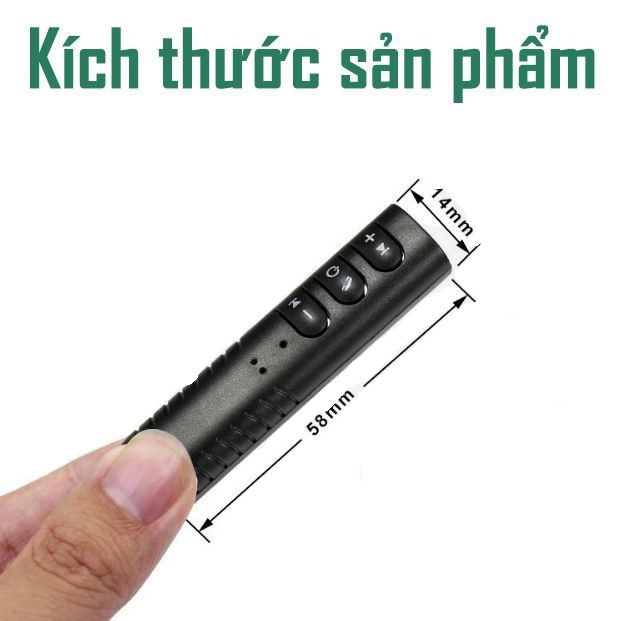 Thiết bị chuyển đổi tai nghe thường thành tai nghe Bluetooth V4.1 tặng kèm Tai Nghe có dây REMAX RM-502 và Jack 3.5