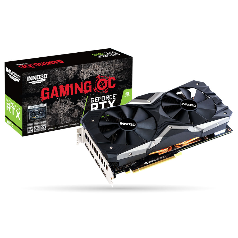 Hình ảnh của sản phẩm Card Đồ Họa VGA INNO3D GEFORCE RTX 2060 GAMING OC X2 6GB - Hàng Chính Hãng